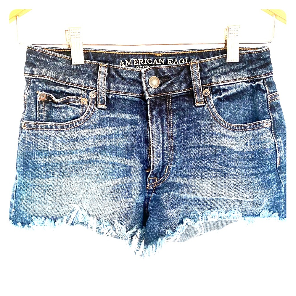 American Eagle Hi-Rise Festival Jean Shorts